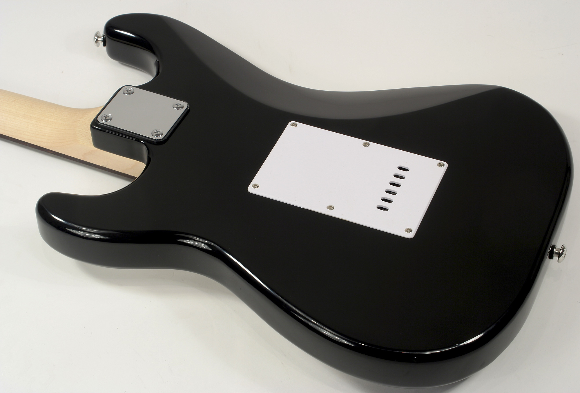 Eastone Str70-blk 3s Pur - Black - Guitarra eléctrica con forma de str. - Variation 4