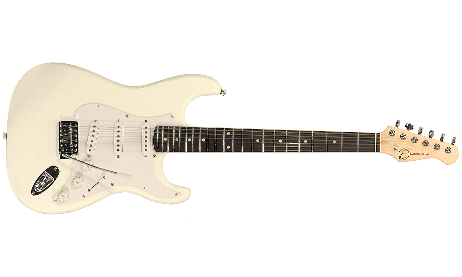 Eastone Str70-wht 3s Pur - Ivory - Guitarra eléctrica con forma de str. - Variation 1