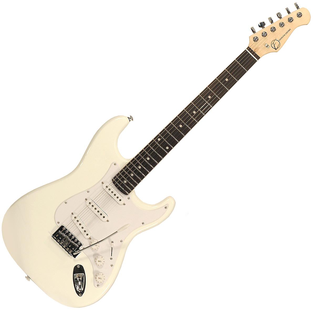 Eastone Str70-wht 3s Pur - Ivory - Guitarra eléctrica con forma de str. - Variation 6