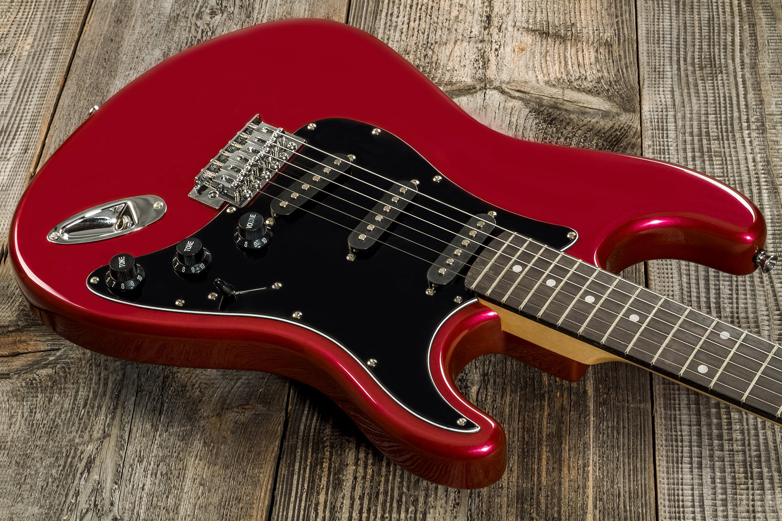 Eastone Str70t 3s Trem Pur - Dark Red - Guitarra eléctrica con forma de str. - Variation 7
