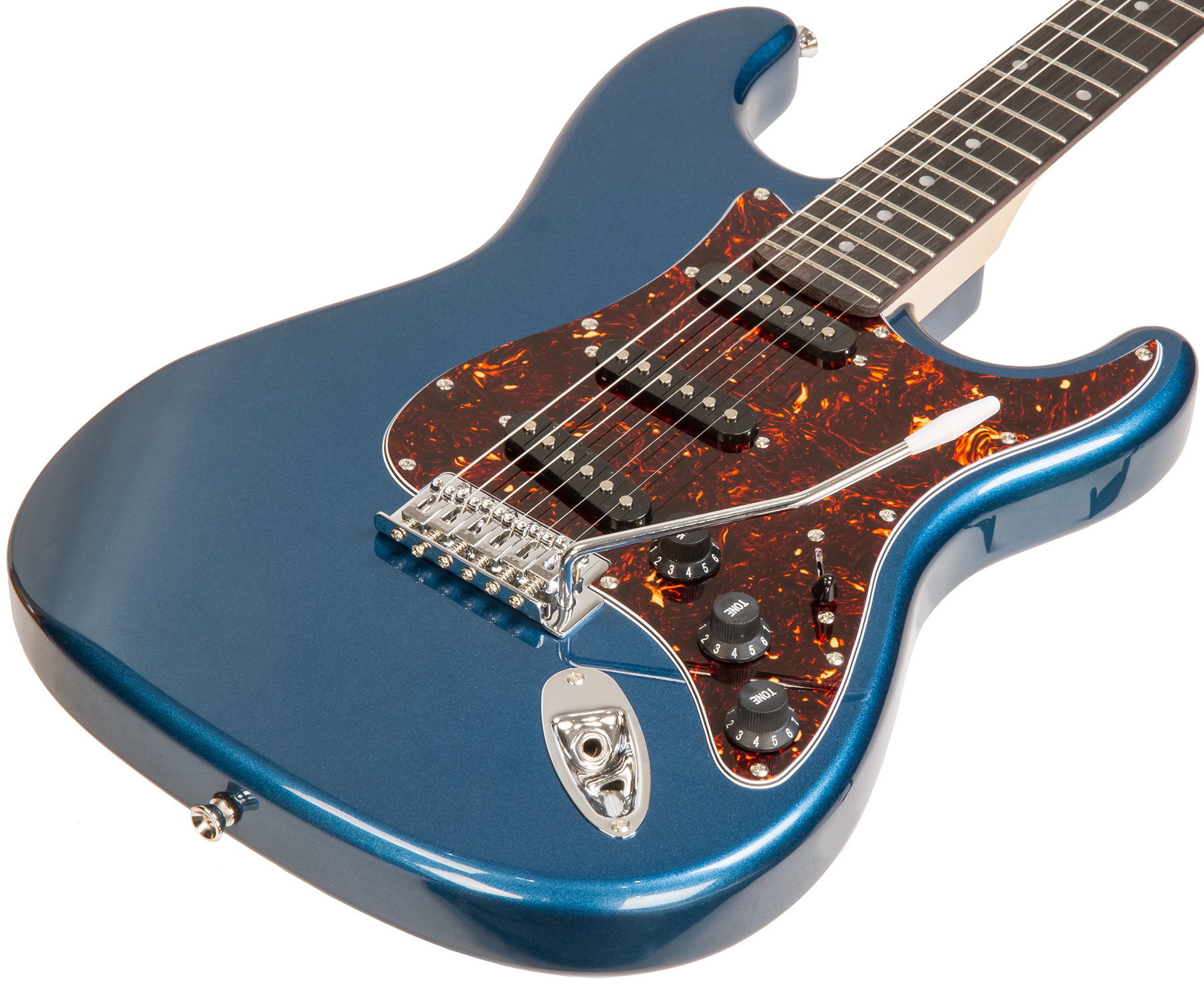 Eastone Str70t Lpb +marshall Mg10 10w +cable +mediators +housse - Lake Placid Blue - Packs guitarra eléctrica - Variation 1