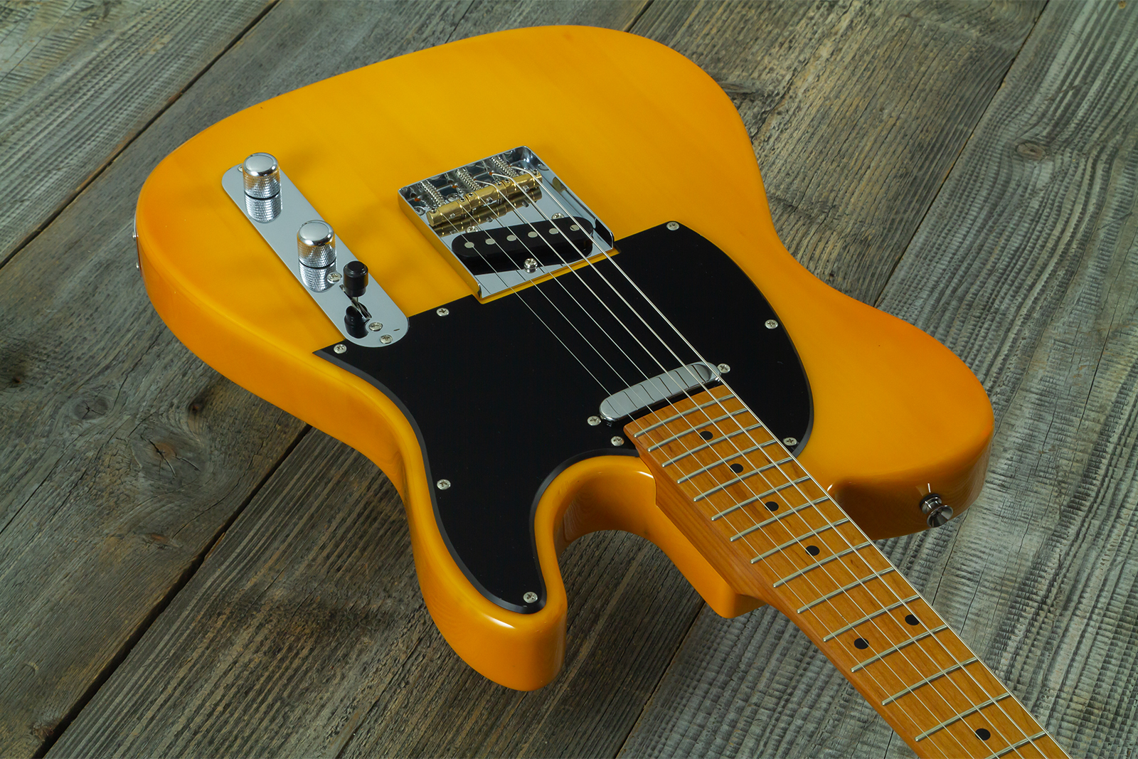 Eastone Tl100r-bts-mn 2s Ht Mn - Butterscotch - Guitarra eléctrica con forma de tel - Variation 2