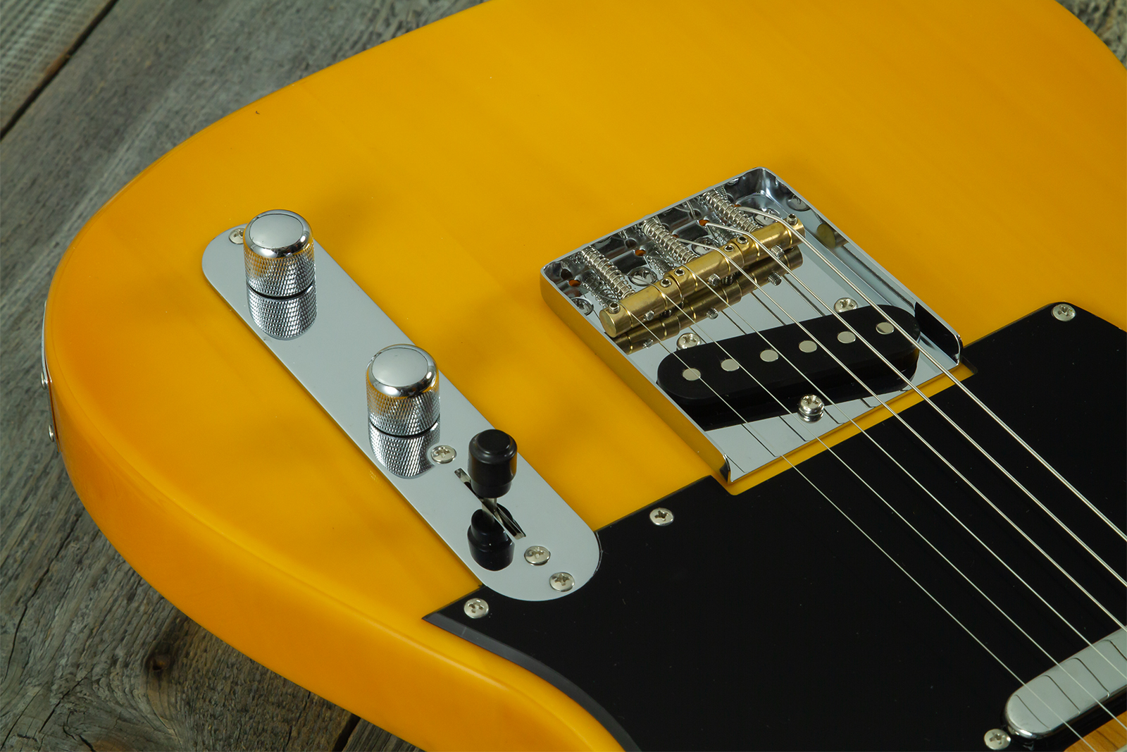 Eastone Tl100r-bts-mn 2s Ht Mn - Butterscotch - Guitarra eléctrica con forma de tel - Variation 3