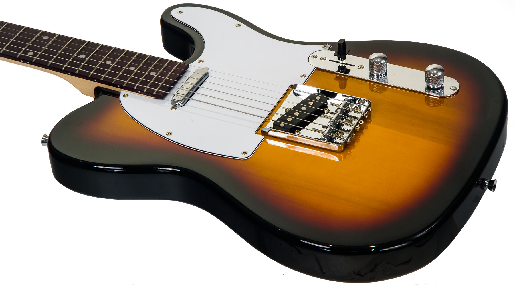 Eastone Tl70 Ss Ht Pur - 3 Tone Sunburst - Guitarra eléctrica con forma de tel - Variation 2