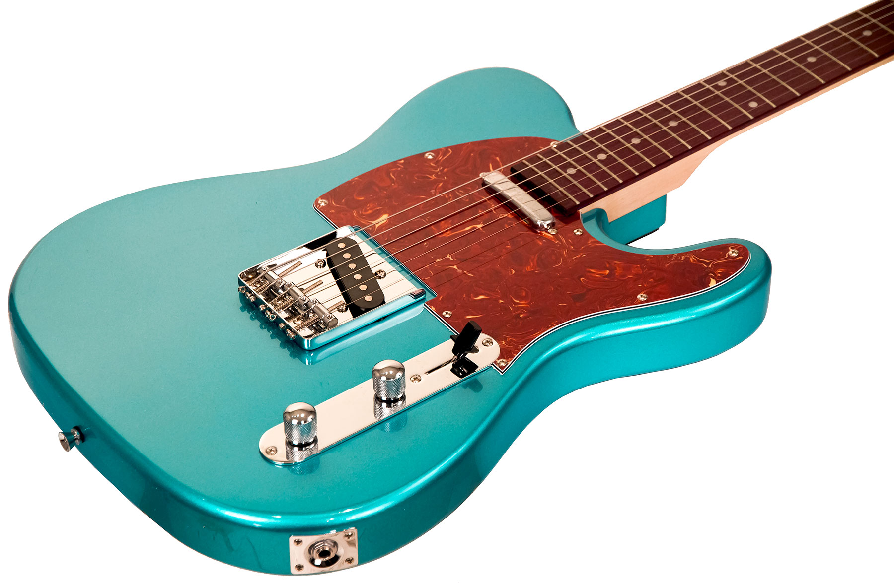 Eastone Tl70 Ss Ht Pur - Metallic Light Blue - Guitarra eléctrica con forma de tel - Variation 1