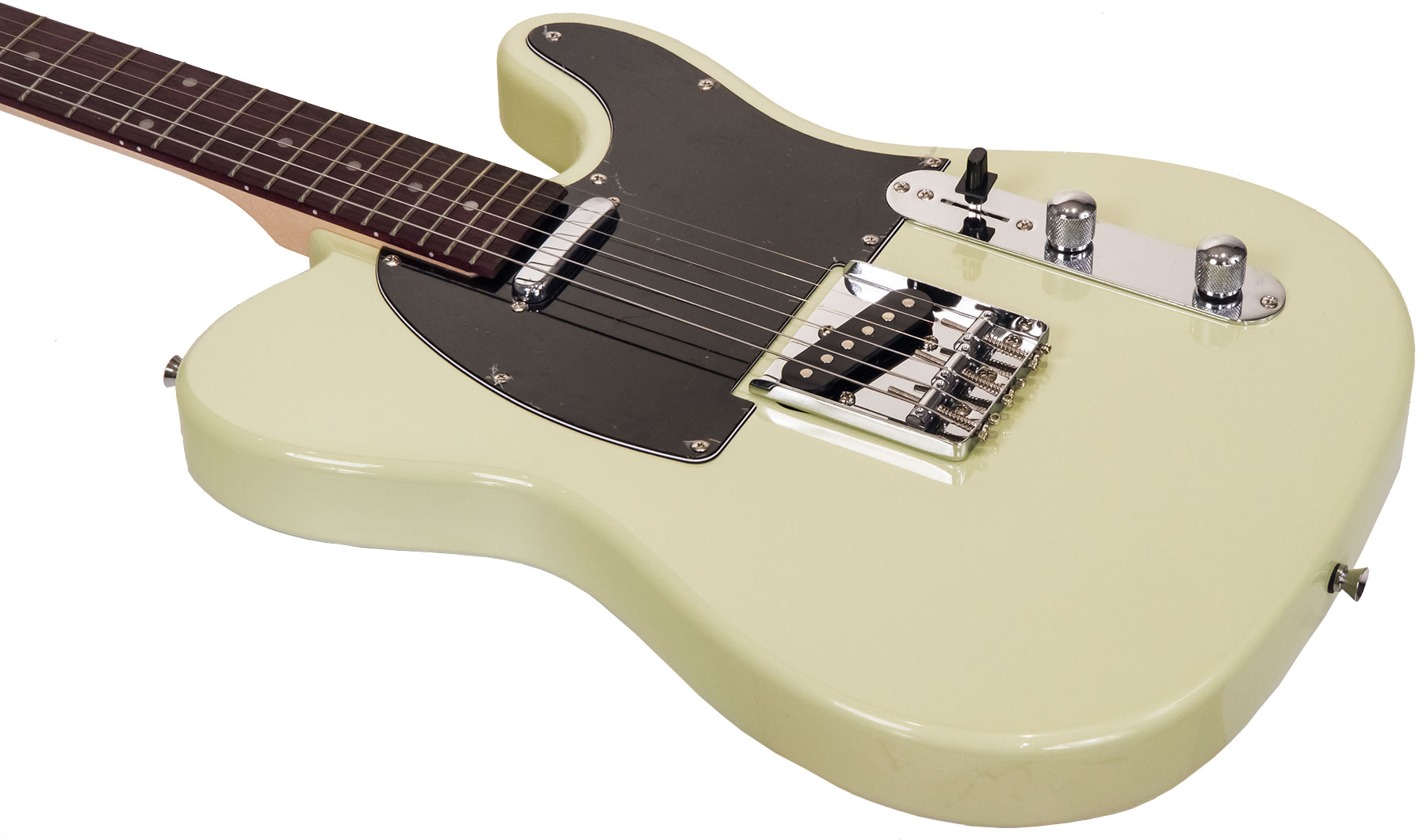 Eastone Tl70 Ss Ht Rw - Ivory - Guitarra eléctrica con forma de tel - Variation 2