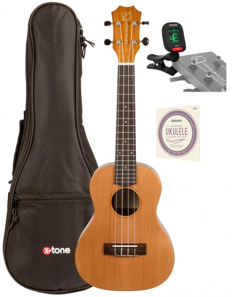 Ukulele Eastone U23E Concert +Accessories - Natural