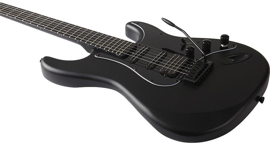 Eko Aire Stealth Hss Trem Wpc - Matt Black - Guitarra electrica metalica - Variation 3