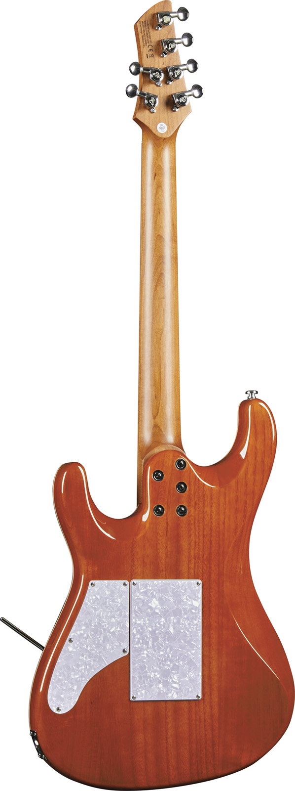 Eko Aurora 400 Trem Hh Mn - Flamed Amber Burst - Guitarra eléctrica con forma de str. - Variation 1