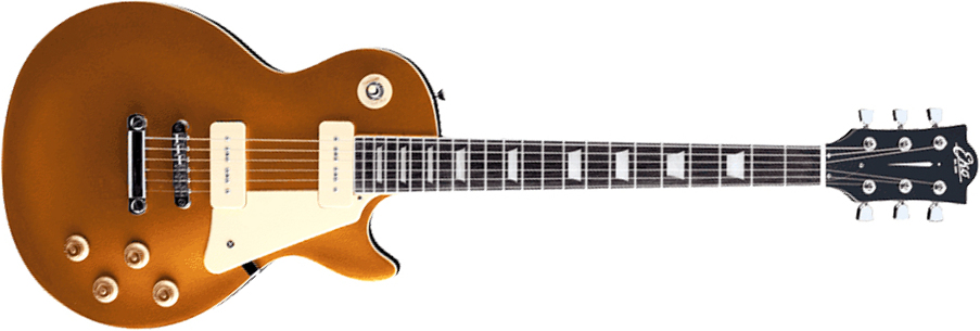 Eko Vl-480 P-90 Tribute Starter 2s Ht Wpc - Gold Sparkle - Guitarra eléctrica con forma de tel - Main picture