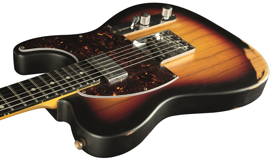 Eko Tero Relic Original Sh Ht Wpc - Sunburst - Guitarra eléctrica con forma de tel - Variation 3