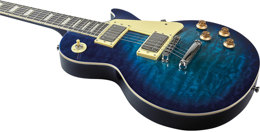 Eko Vl-480 Tribute Starter 2h Ht Wpc - See Thru Blue Quilted - Guitarra eléctrica de corte único. - Variation 3