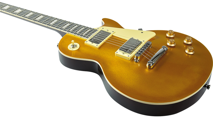 Eko Vl-480 Tribute Starter 2h Ht Wpc - Aged Gold Sparkle - Guitarra eléctrica con forma de tel - Variation 3