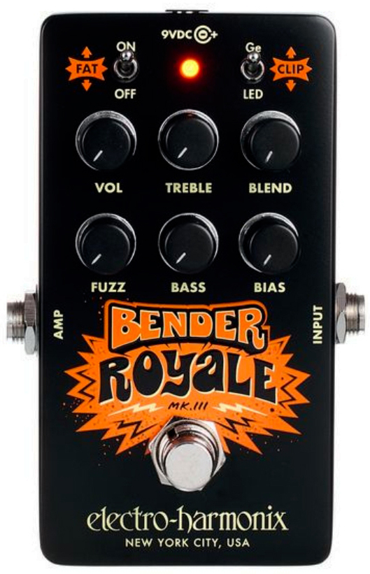 Electro Harmonix Bender Royale Germanium Fuzz Black - Pedal overdrive / distorsión / fuzz - Main picture