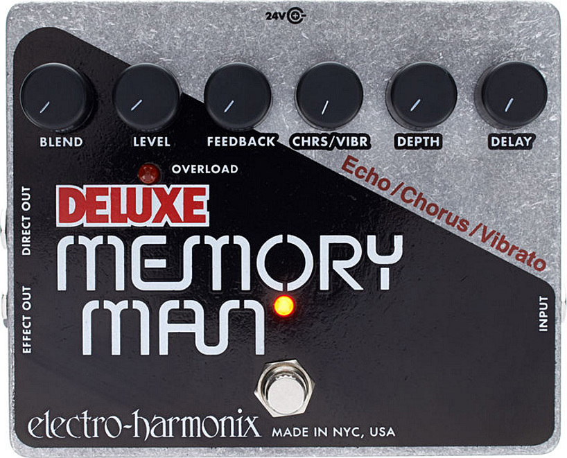 Electro Harmonix Deluxe Memory Man Analog Delay Chorus Vibrato - Pedal de reverb / delay / eco - Main picture
