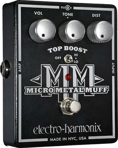 Electro Harmonix Micro Metal Muff Xo Distorsion With Top Boost - Pedal overdrive / distorsión / fuzz - Main picture