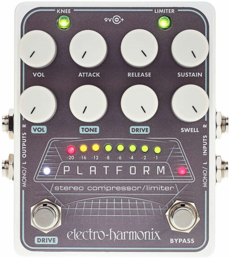 Electro Harmonix Platform Stereo Compressor/limiter Overdrive - Pedal compresor / sustain / noise gate bass - Main picture