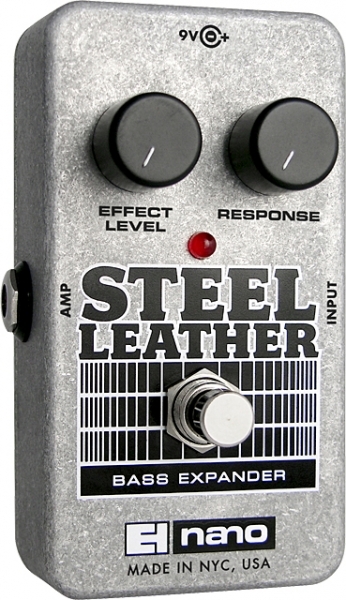 Electro Harmonix Steel Leather Nano Attack Expender For Bass Guitar - Pedal overdrive / distorsión / fuzz - Main picture