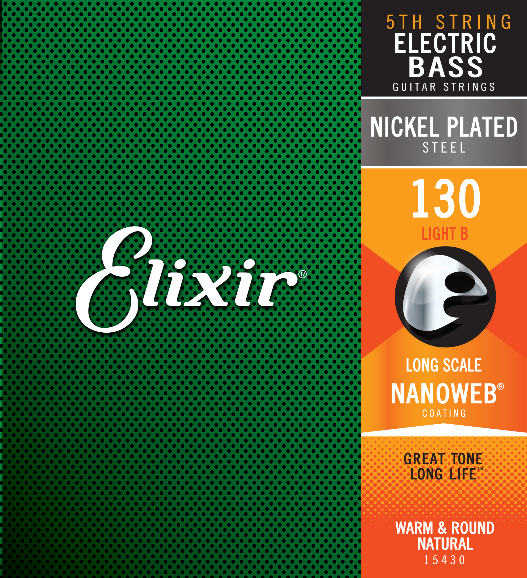 Elixir Corde Au DÉtail Bass (x1) Nickel Plated Steel Light 130 - Cuerdas para bajo eléctrico - Main picture