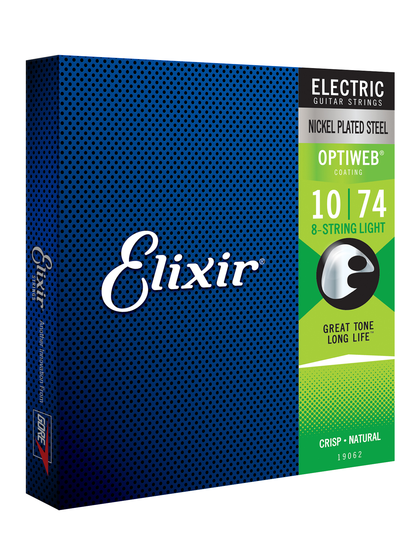 Elixir 19062 Optiweb Nps Round Wound Electric Guitar 8c 10-74 - Cuerdas guitarra eléctrica - Variation 1