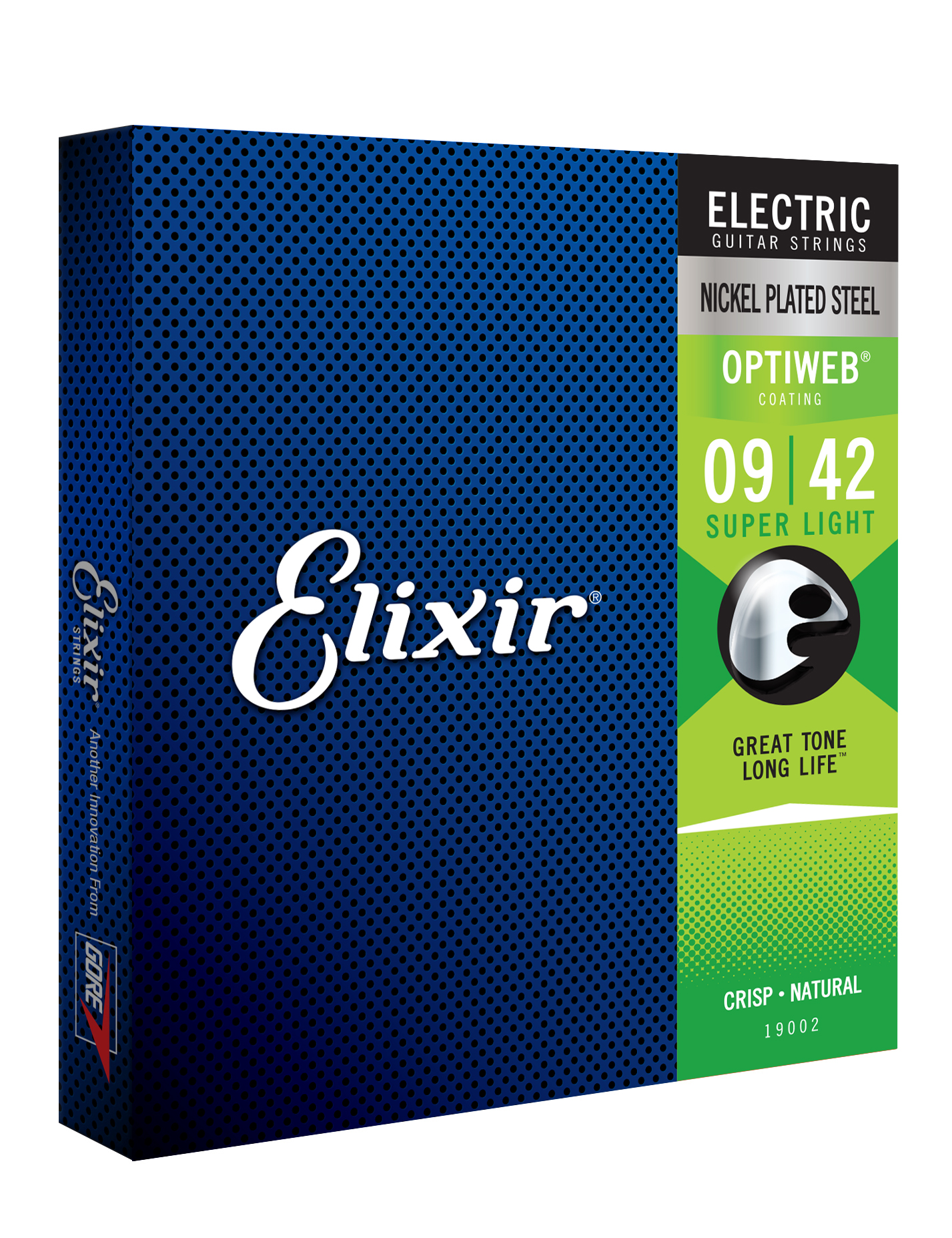 Elixir 19002 Optiweb Nps Round Wound Electric Guitar 6c 9-42 - Cuerdas guitarra eléctrica - Variation 1