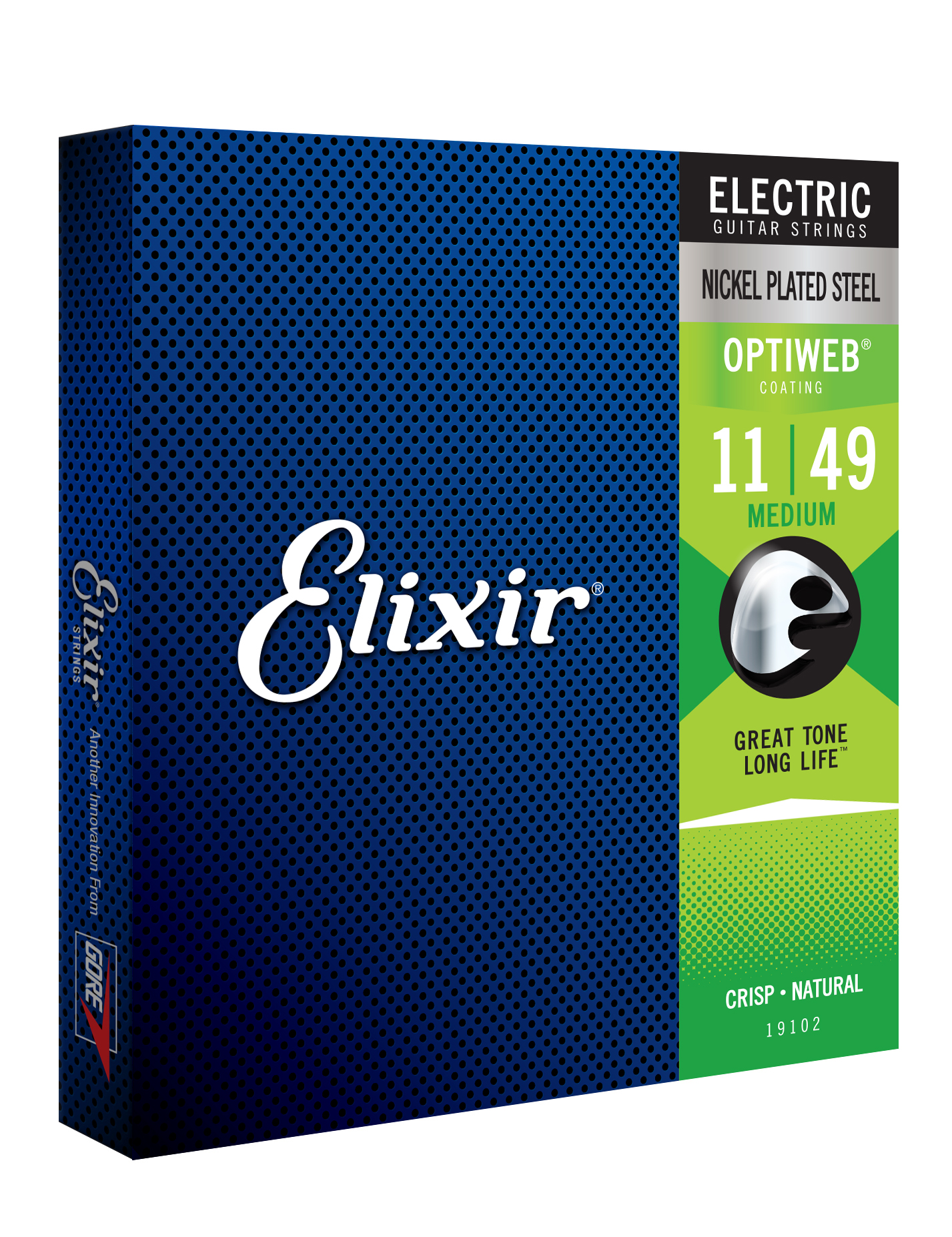 Elixir 19102 Optiweb Nps Round Wound Electric Guitar 6c 11-49 - Cuerdas guitarra eléctrica - Variation 1