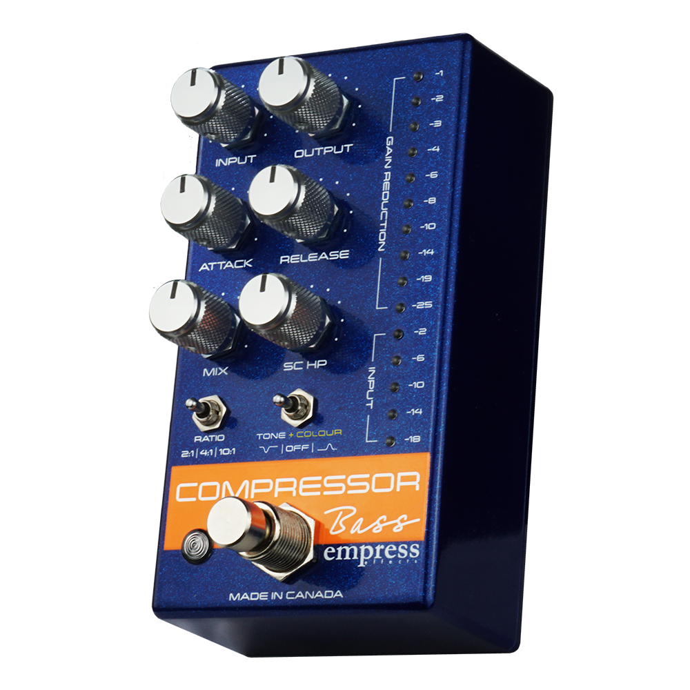 Empress S&d Compressor Bass Blue Sparkle - Pedal compresor / sustain / noise gate - Variation 1