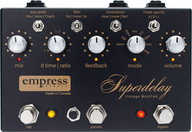 Empress Superdelay Vintage Modified - Pedal de reverb / delay / eco - Main picture