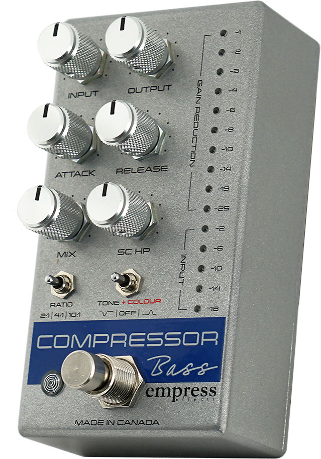 Empress S&d Compressor Bass Silver Sparkle - Pedal compresor / sustain / noise gate - Variation 1