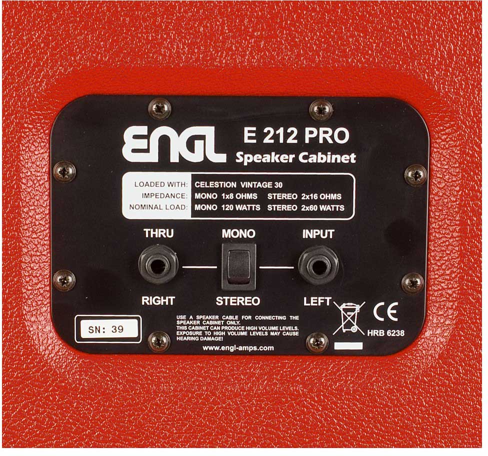 Engl E212 Vb 40th Ann. Guitar Cab. 2x12 120w 16ohms - Cabina amplificador para guitarra eléctrica - Variation 2