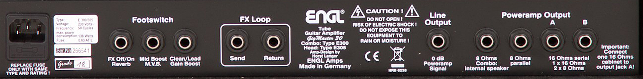 Engl Gigmaster E305 Head 30w Black - Cabezal para guitarra eléctrica - Variation 1