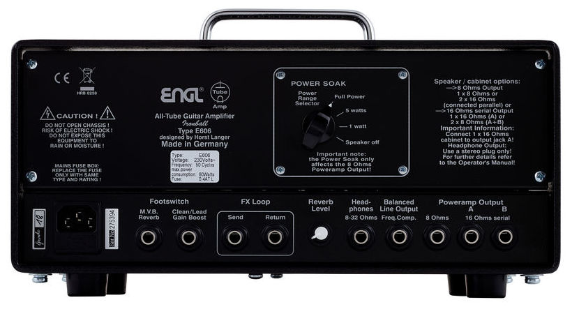 Engl Ironball E606 Head 20w Black - Cabezal para guitarra eléctrica - Variation 2