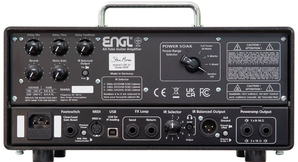 Engl Steve Morse E658 20 Head Signature 20/5/1w El84 - Cabezal para guitarra eléctrica - Variation 1