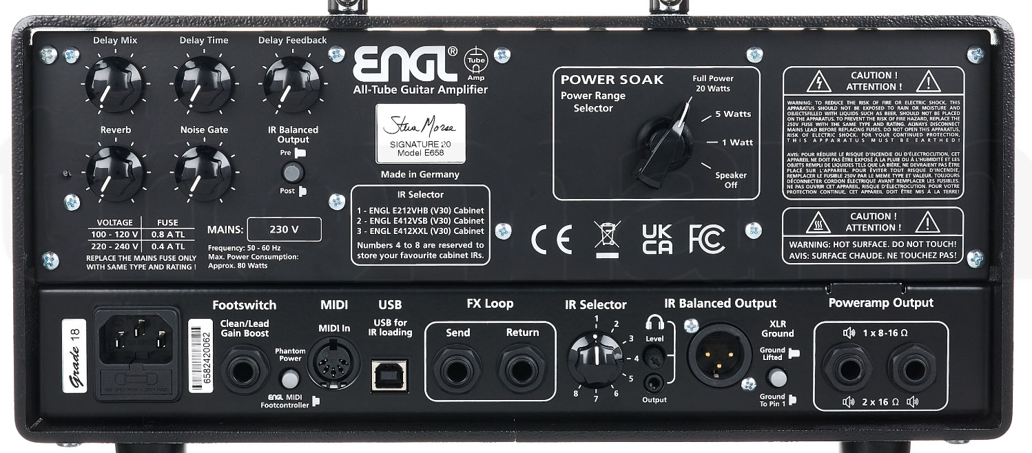 Engl Steve Morse E658 20 Head Signature 20/5/1w El84 - Cabezal para guitarra eléctrica - Variation 3