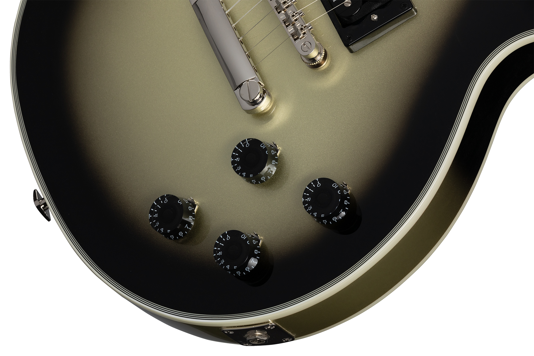 Epiphone Adam Jones Les Paul Custom Frazetta The Berserker Art Ltd 2h Ht Eb - Antique Silverburst - Guitarra eléctrica de corte único. - Variation 4