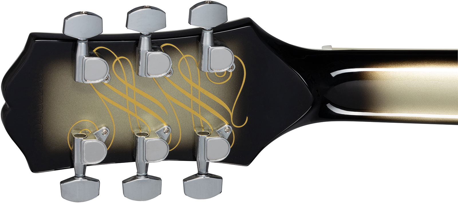 Epiphone Adam Jones Les Paul Custom Korin Faught Sensation Ltd 2h Ht Eb - Antique Silverburst - Guitarra eléctrica de corte único. - Variation 5