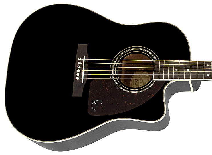 Epiphone J-45 Ec Studio Dreadnought Cw Epicea Acajou Rw - Ebony - Guitarra electro acustica - Variation 3