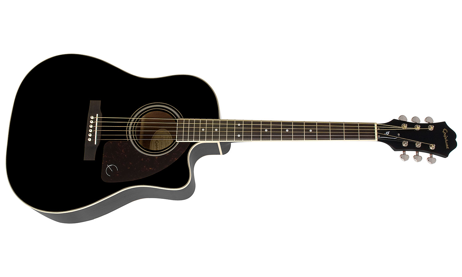 Epiphone J-45 Ec Studio Dreadnought Cw Epicea Acajou Rw - Ebony - Guitarra electro acustica - Variation 1