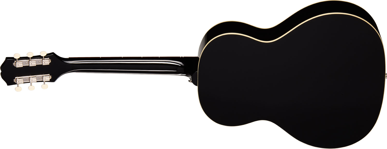 Epiphone Blues King Studio Epicea Acajou Rw - Ebony - Guitarra folk - Variation 1