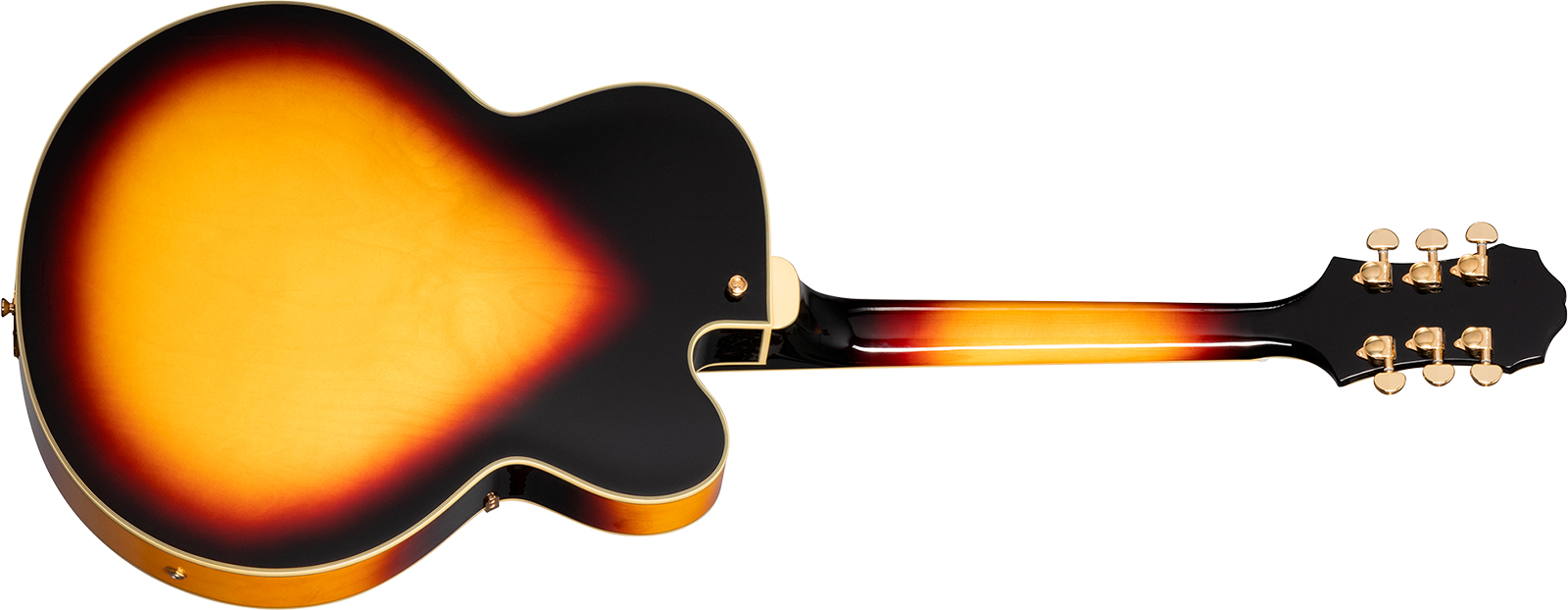 Epiphone Broadway Lh Original Archtops Gaucher 2h Ht Rw - Vintage Sunburst - Guitarra elécrica Jazz cuerpo acústico - Variation 1