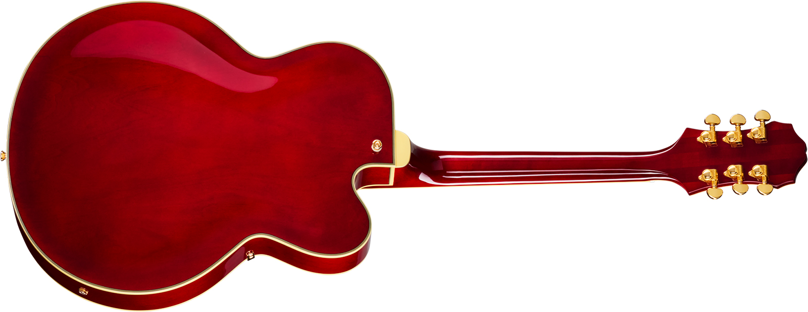 Epiphone Broadway Lh Original Archtops Gaucher 2h Ht Rw - Wine Red - Guitarra elécrica Jazz cuerpo acústico - Variation 1