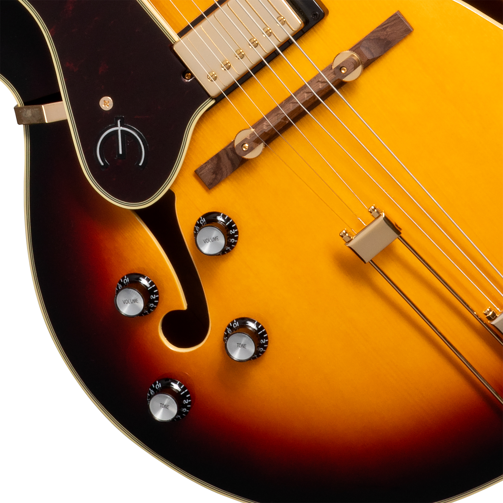 Epiphone Broadway Lh Original Archtops Gaucher 2h Ht Rw - Vintage Sunburst - Guitarra elécrica Jazz cuerpo acústico - Variation 3
