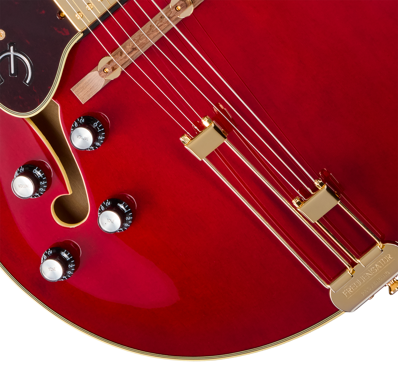Epiphone Broadway Lh Original Archtops Gaucher 2h Ht Rw - Wine Red - Guitarra elécrica Jazz cuerpo acústico - Variation 3