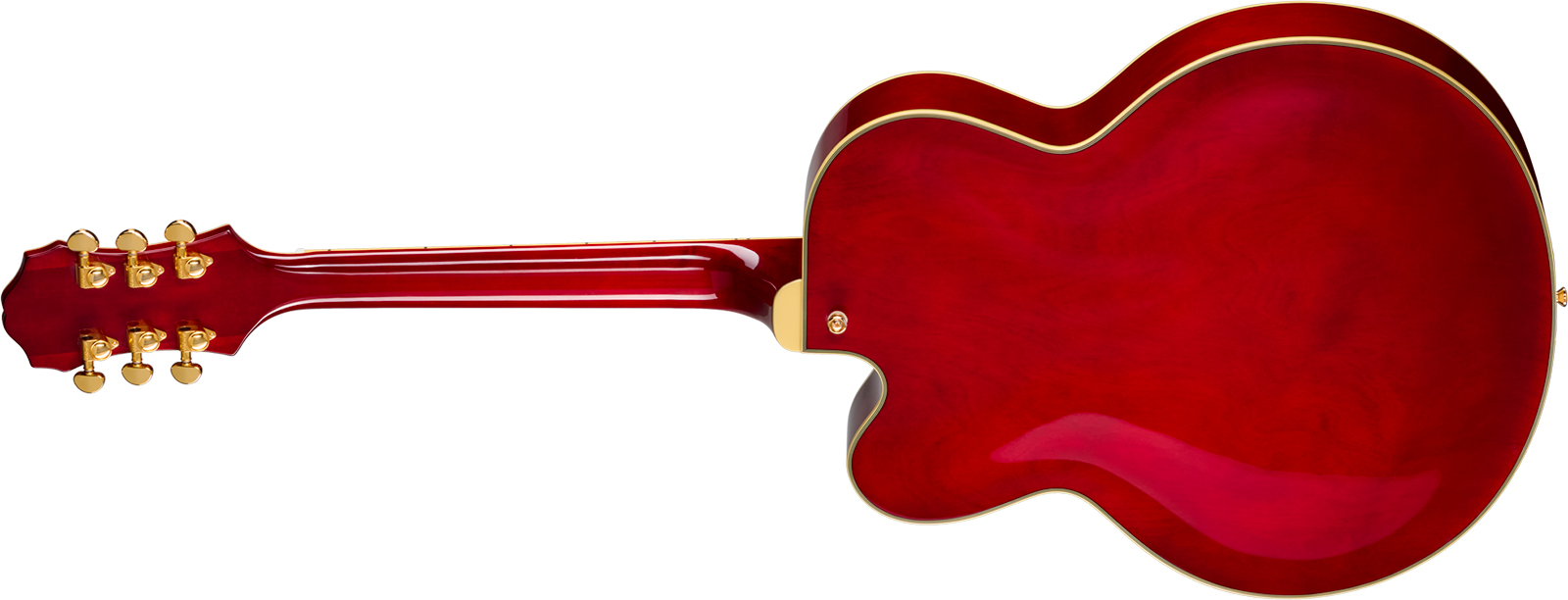 Epiphone Broadway Original Archtops 2h Ht Rw - Wine Red - Guitarra elécrica Jazz cuerpo acústico - Variation 1