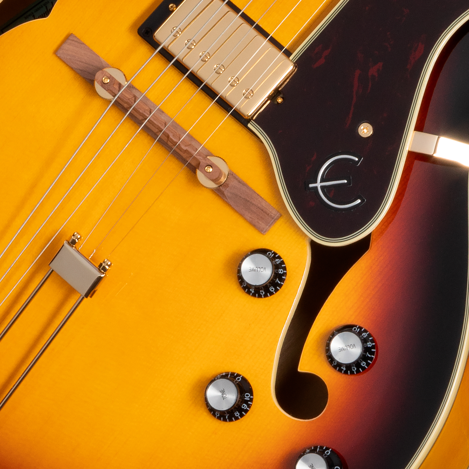 Epiphone Broadway Original Archtops 2h Ht Rw - Vintage Sunburst - Guitarra elécrica Jazz cuerpo acústico - Variation 3
