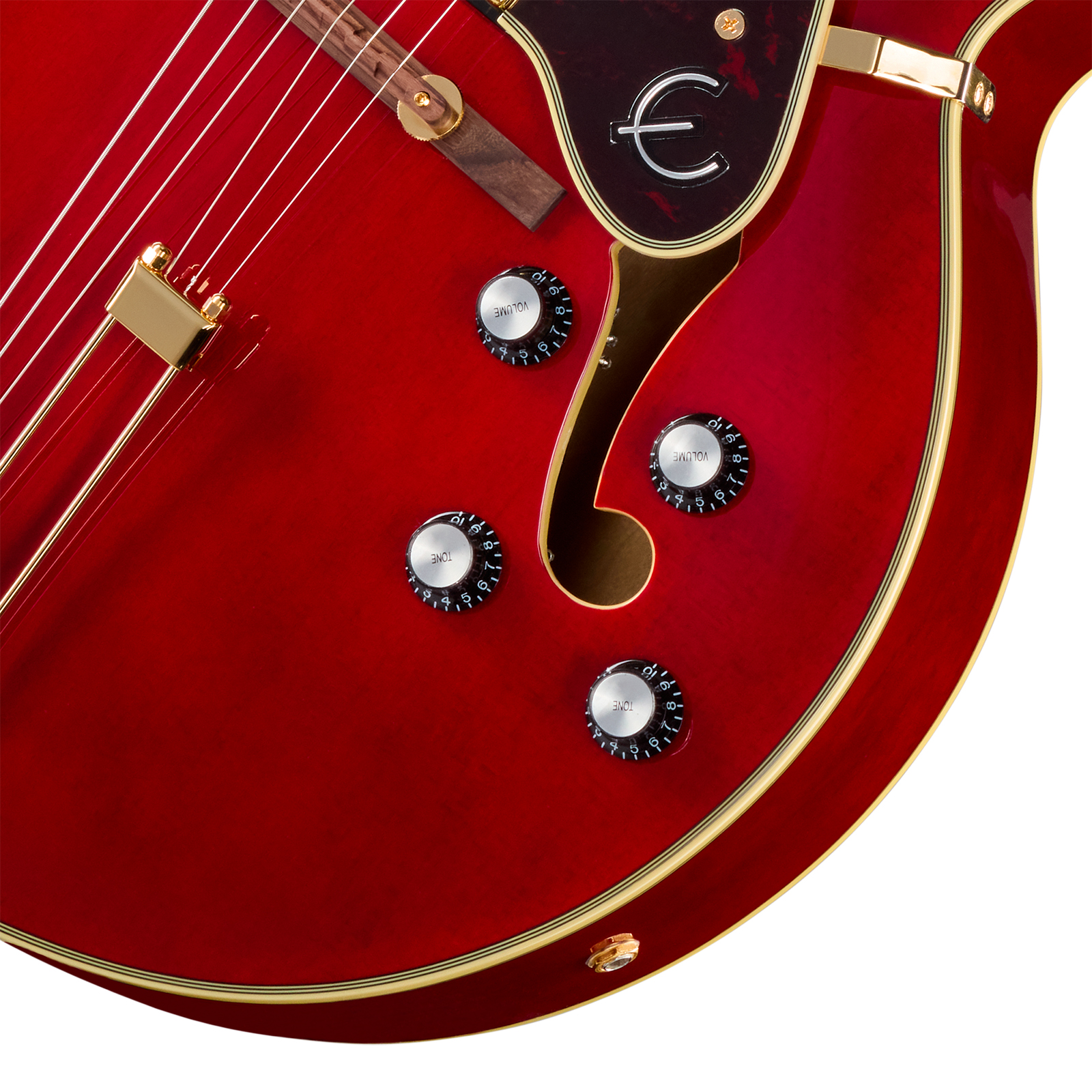 Epiphone Broadway Original Archtops 2h Ht Rw - Wine Red - Guitarra elécrica Jazz cuerpo acústico - Variation 3