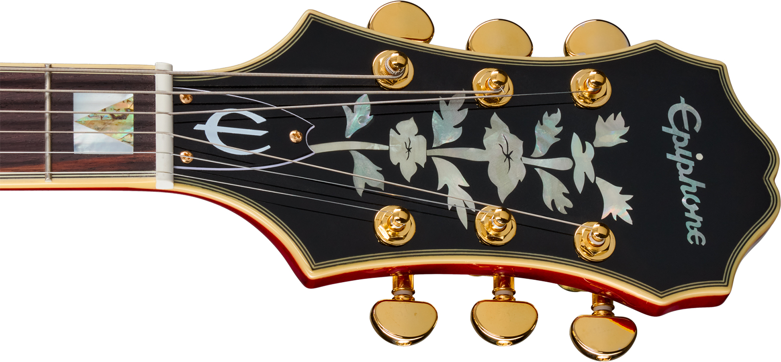Epiphone Broadway Original Archtops 2h Ht Rw - Wine Red - Guitarra elécrica Jazz cuerpo acústico - Variation 4