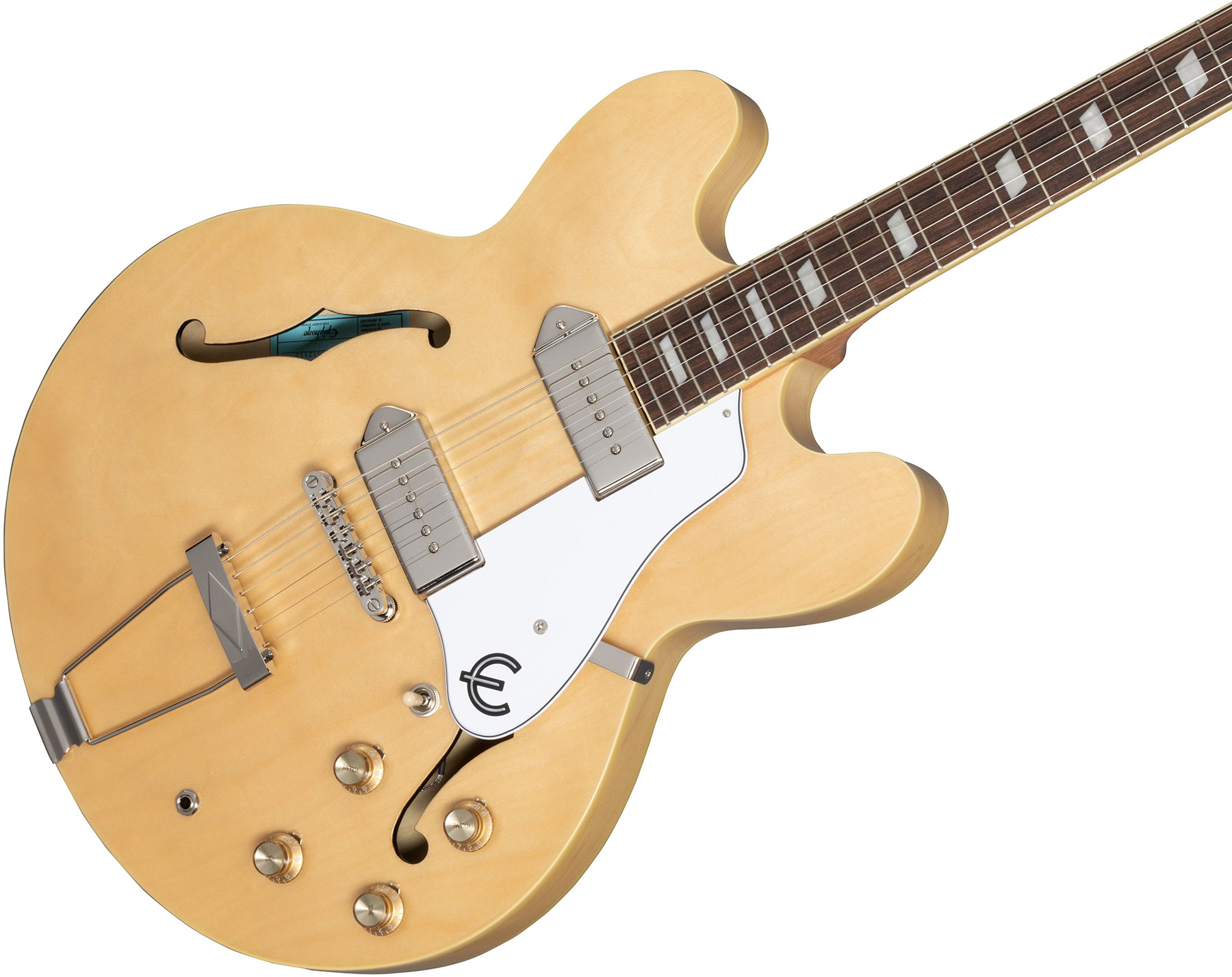 Epiphone Casino Archtop 2023 2s P90 Ht Lau - Natural - Guitarra eléctrica semi caja - Variation 3