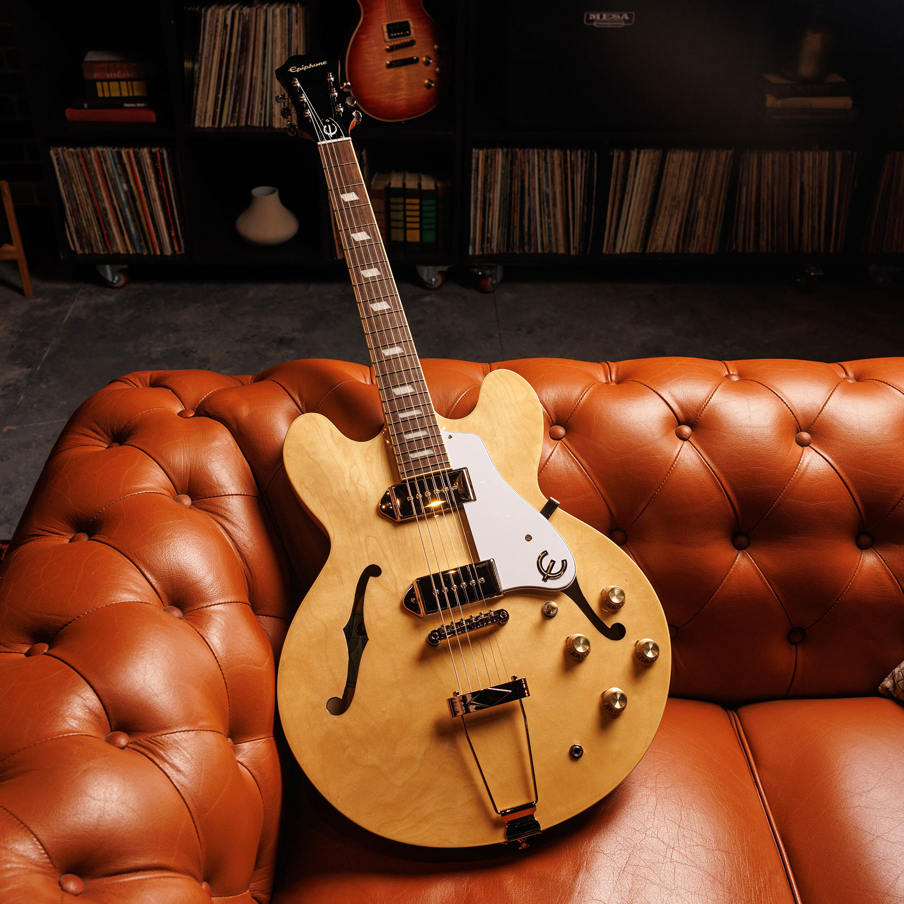 Epiphone Casino Archtop 2023 2s P90 Ht Lau - Natural - Guitarra eléctrica semi caja - Variation 5