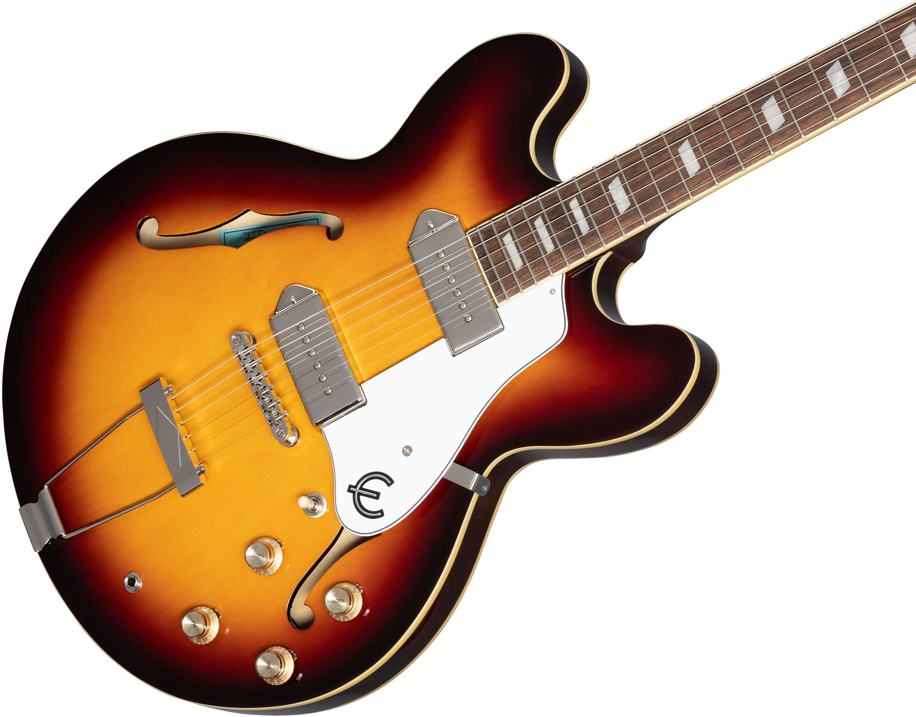 Epiphone Casino Archtop 2023 2s P90 Ht Lau - Vintage Sunburst - Guitarra eléctrica semi caja - Variation 3